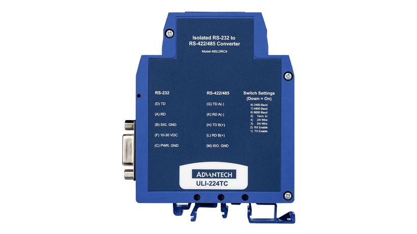 RS-232 to RS-422/485 Converter, DIN Rail, Iso